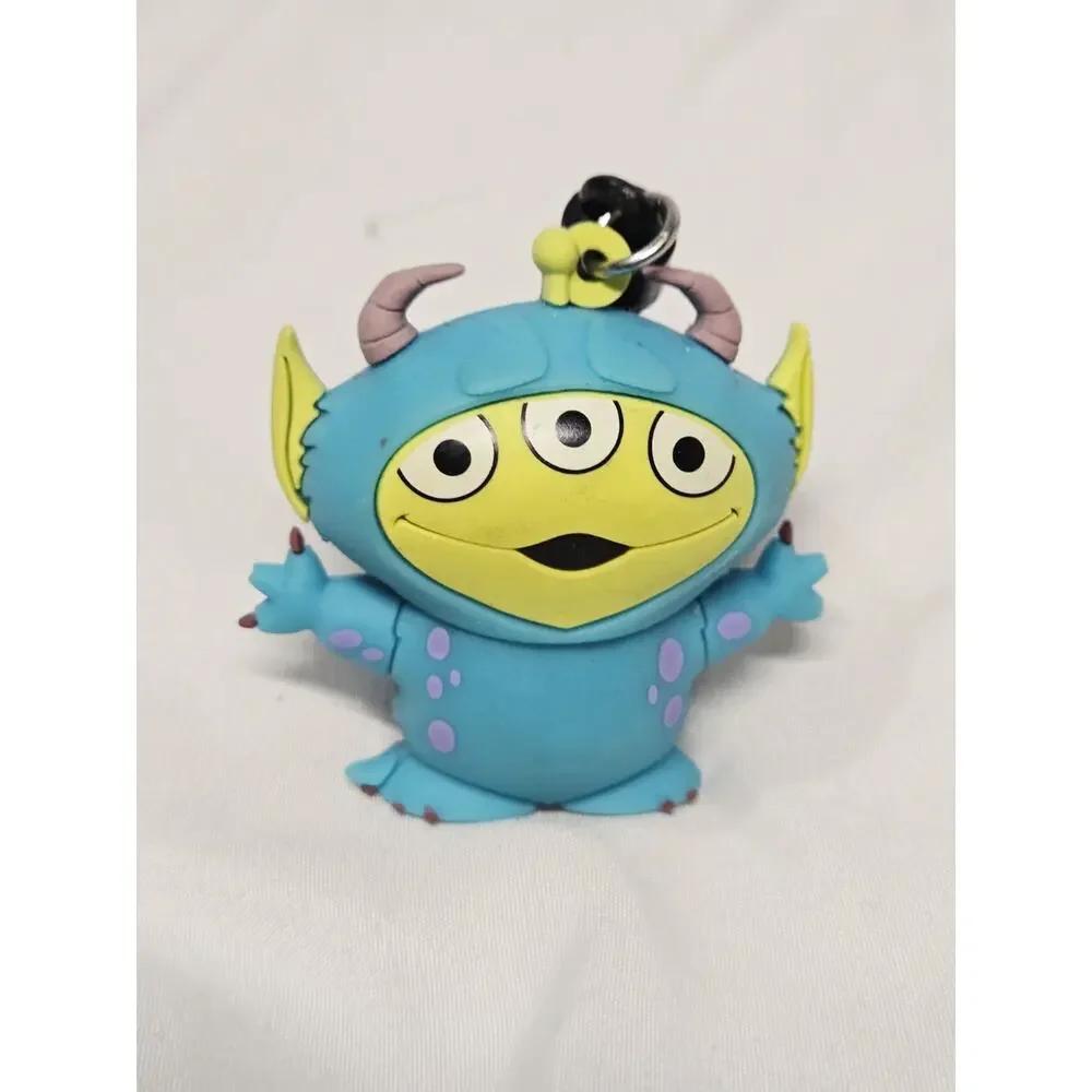 Disney Pixar Alien Remix Figure Bag Clip Monsters Inc Sulley Sully Keychain
